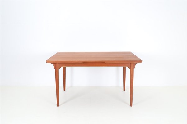 Danish Type 54 Teak Dining Table with Extensions by Gunni Omann Jun, 1960s-NIX-1803202