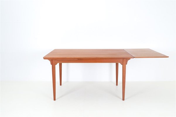 Danish Type 54 Teak Dining Table with Extensions by Gunni Omann Jun, 1960s-NIX-1803202