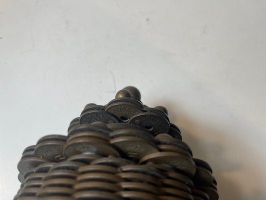 Danish Up-Cycled Coin Mountain Sculpture, 1970s-LCR-1821266