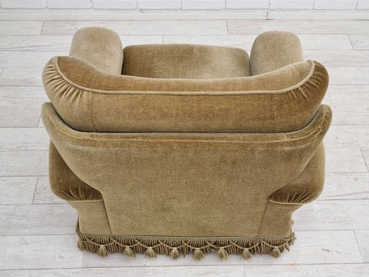 Danish Velour Club Chair, 1970s-TMW-1408486