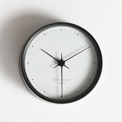 Danish Wall Clock by Henning Koppel for Georg Jensen, 1980s-IXK-1823632