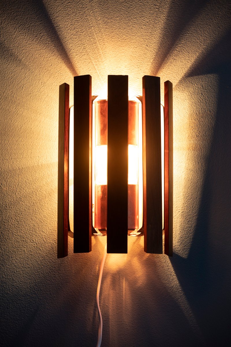 Danish Wall Lamp by Werner Schou for Coronell Electric, 1960s