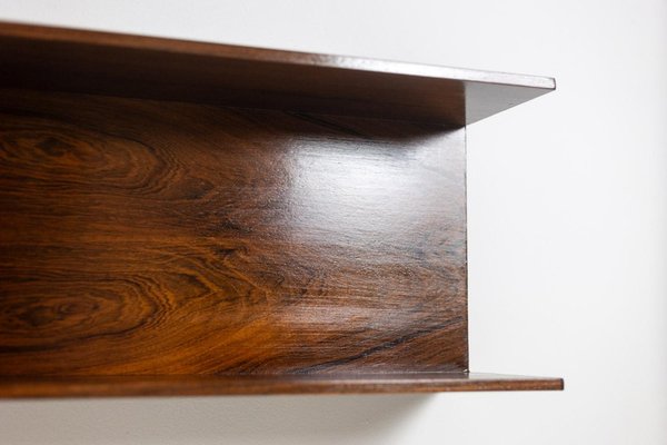 Danish Wall Shelf in Rosewood, 1970s-CEJ-2027326