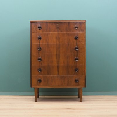 Danish Walnut Chest of Drawers, 1960s-VND-1784341