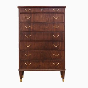 Danish Walnut Chest of Drawers, 1960s-VND-1790327