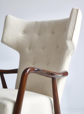 Danish Wingback Armchairs by Eva Koppel for Slagelse Furniture, 1947, Set of 2-WRF-1116217