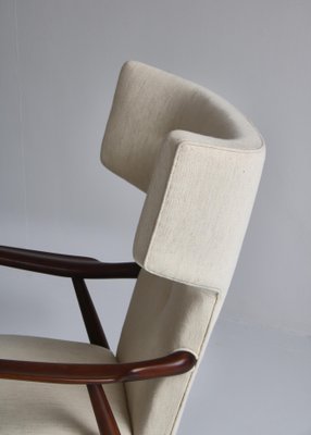 Danish Wingback Armchairs by Eva Koppel for Slagelse Furniture, 1947, Set of 2-WRF-1116217