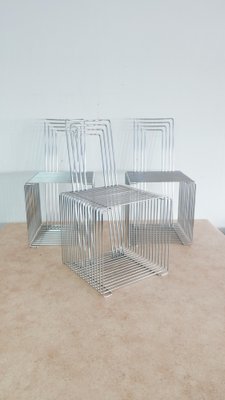 Danish Wire Cube Chair by Verner Panton for Fritz Hansen, 1971-KK-1269626