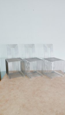 Danish Wire Cube Chair by Verner Panton for Fritz Hansen, 1971-KK-1269626