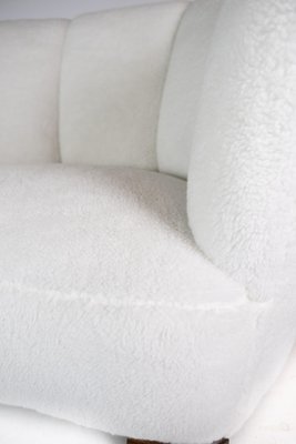 Danish Wool Banana Sofa, 1940s-UY-1427386