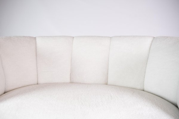 Danish Wool Banana Sofa, 1940s-UY-1427386