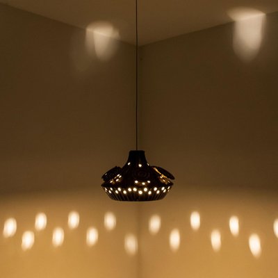 Danish Yellow Ceramic Pendant Light, 1970-VDW-1770678