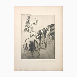 Dans La Poudrière - Original Etching by Anselmo Bucci - 1917 1917-ZCI-761922