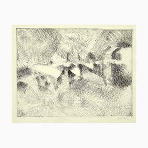 Dansac - Composition - Original Etching On Paper by Dansac - Mid-20th Century-ZCI-806198