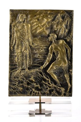 Dante Meets Virgil - Original Bronze Sculpture by P. Fazzini - Late 20th Century Late 20th Century-ZCI-756404