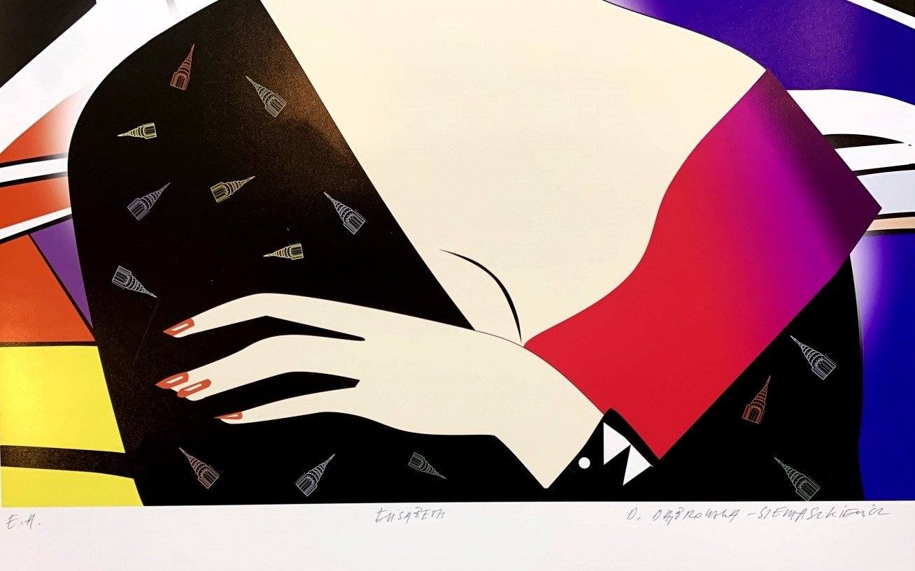 Danuta Dabrowska-Siemaszkiewicz, Elisabeth, 2000s, Screen Print & Paper