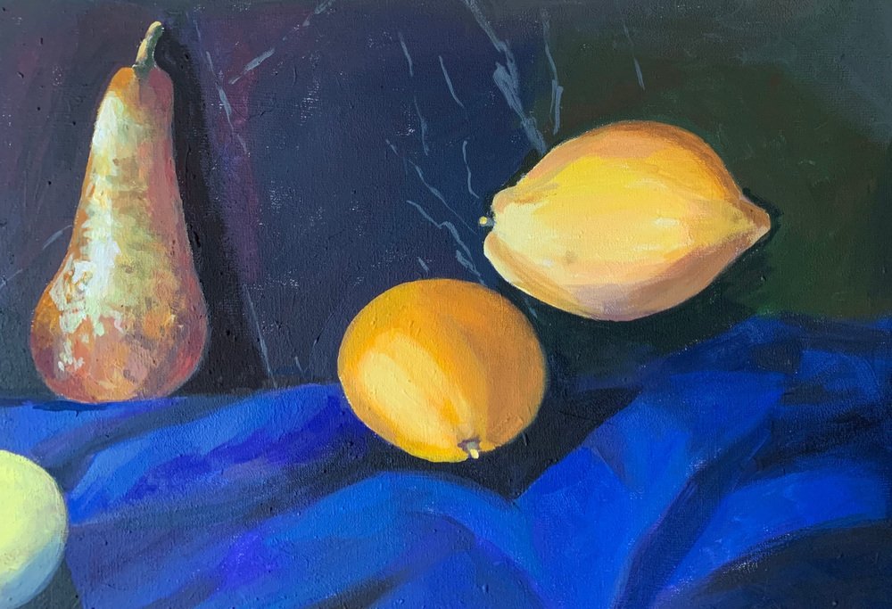 Danuta Dabrowska-Siemaszkiewicz, Fruits, Oil & Canvas