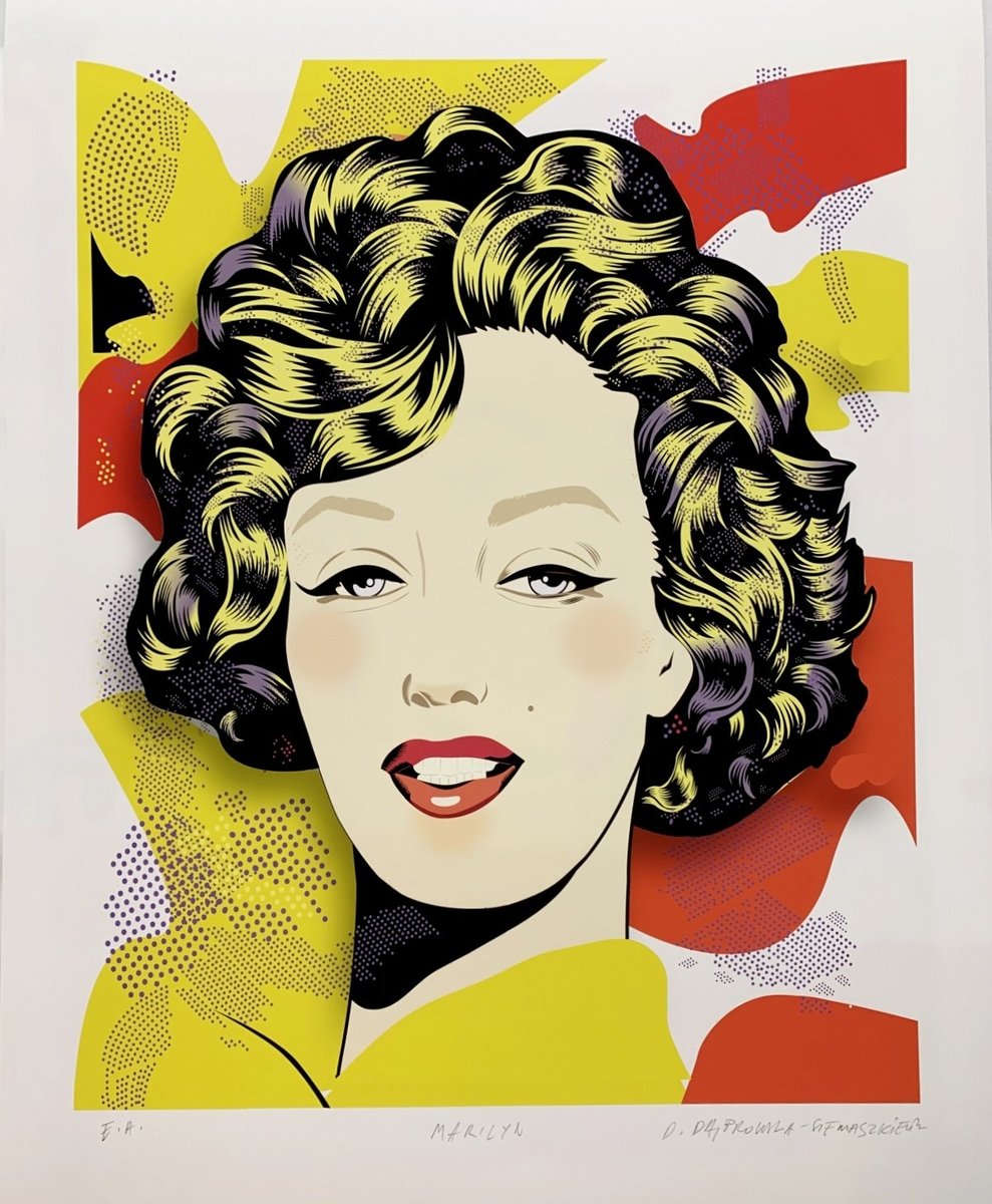 Danuta Dabrowska-Siemaszkiewicz, Marilyn, 2000s, Screen Print & Paper