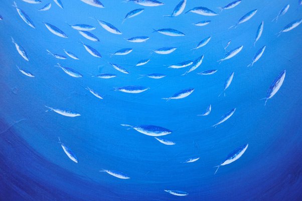 Dany Soyer, Les petites sardines, 2021, Acrylic on Canvas-QNR-1111529