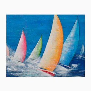 Dany Soyer, Sail, 2022, Acrylic on Canvas-QNR-1438528