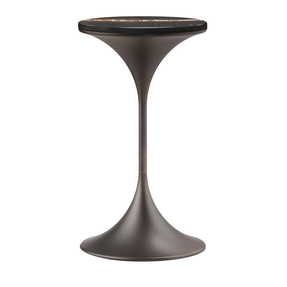 Daperpera Tall Sahara Noir Brown Side Table by Paolo Rizzatto