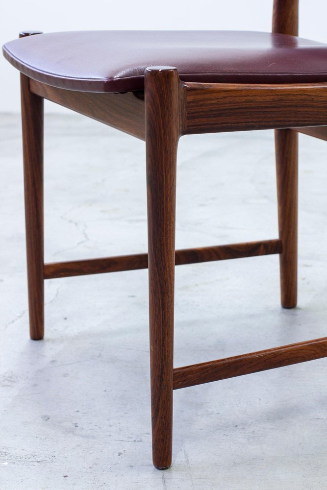 Darby Rosewood Chairs by Afdal, 1960s, Set of 8