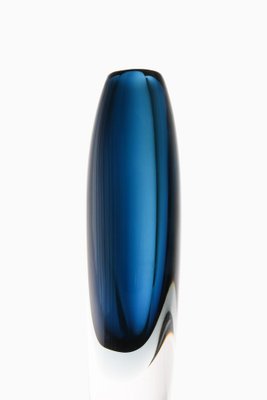 Dark Blue Glass Vase by Vicke Lindstrand, 1960s-SC-1771420