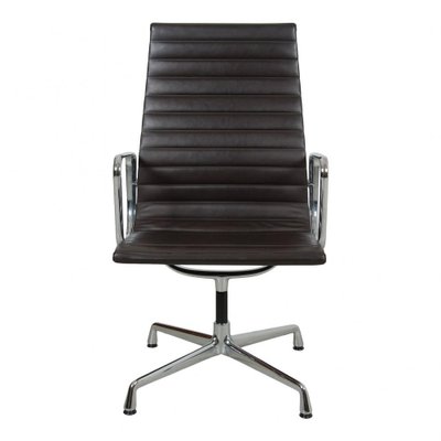 Dark Brown Leather EA-109 Chair by Charles Eames for Vitra, 2000s-MTD-1400499