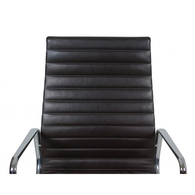 Dark Brown Leather EA-109 Chair by Charles Eames for Vitra, 2000s-MTD-1400499