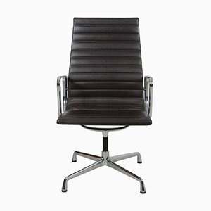 Dark Brown Leather EA-109 Chair by Charles Eames for Vitra, 2000s-MTD-1400499