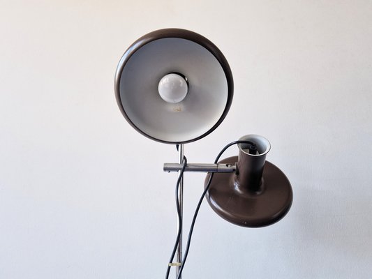 Dark Brown Optima 4 Floor Lamp by Hans Due for Fog and Mørup, Denmark, 1970s-NV-1805133