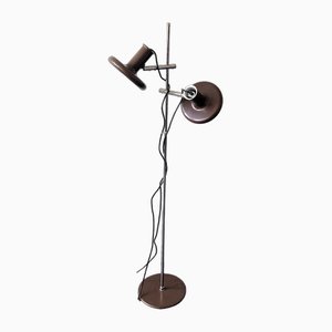 Dark Brown Optima 4 Floor Lamp by Hans Due for Fog and Mørup, Denmark, 1970s-NV-1805133