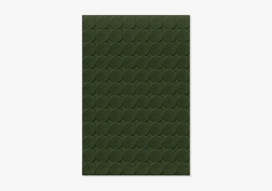 Dark Green Circle Textured Rug from Marqqa