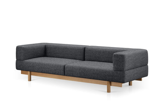 Dark Grey Alchemist Three-Seater Sofa by etc.etc. for Emko