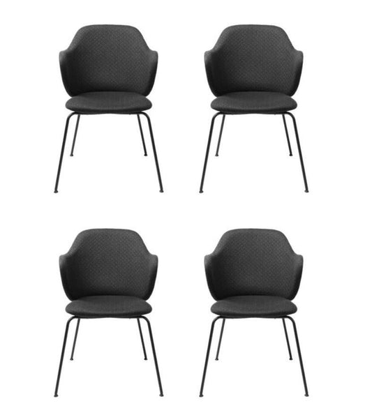 Dark Grey Jupiter Chairs by Lassen, Set of 4