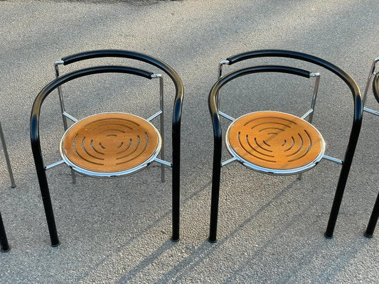 Dark Horse Armchairs by Rud Thygesen & Johnny Sørensen, 1980s, Set of 6-MXB-1240021