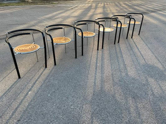 Dark Horse Armchairs by Rud Thygesen & Johnny Sørensen, 1980s, Set of 6-MXB-1240021