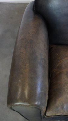 Dark Leather Armchairs attributed to Bart Van Bekhoven, Set of 2-HPP-2035261