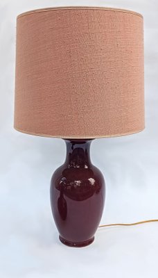 Dark Red Ceramic Lamp-FSD-1060855