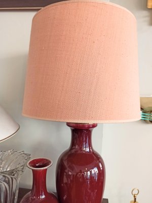 Dark Red Ceramic Lamp-FSD-1060855