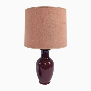 Dark Red Ceramic Lamp-FSD-1060855