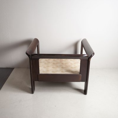 Dark Walnut Armchair by Silvano Passi, 1970s-JQO-1431755