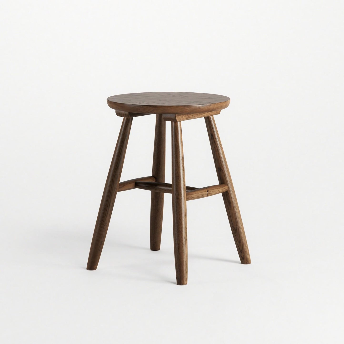 Department Wood Stool H15 Smoked Oak