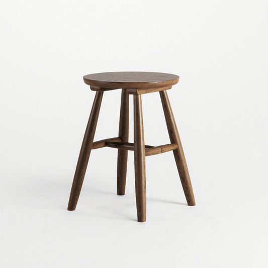 Department Wood Stool H15 Smoked Oak