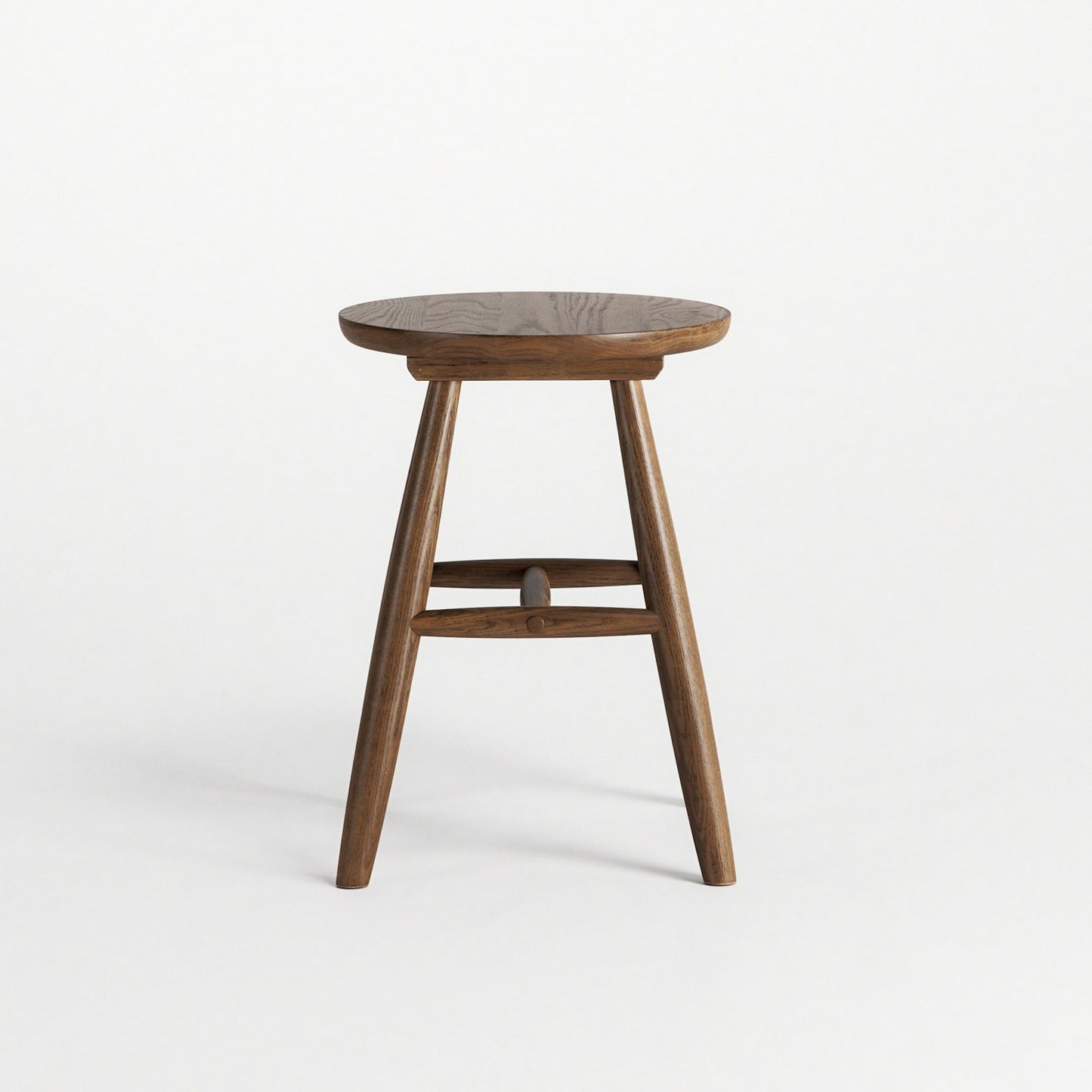 Department Wood Stool H15 Smoked Oak