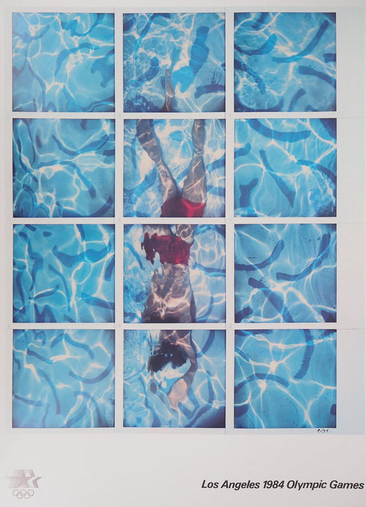 David Hockney, Swimmer, Pool Diver, 1982, Offset Print