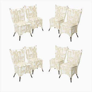 Day and Night Bronze Dining Chairs by Mattia Bonetti, 1991, Set of 8-YJA-1332311