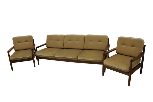 Daybed, Couch & 2 Armchairs, Set of 3-XTG-1020410