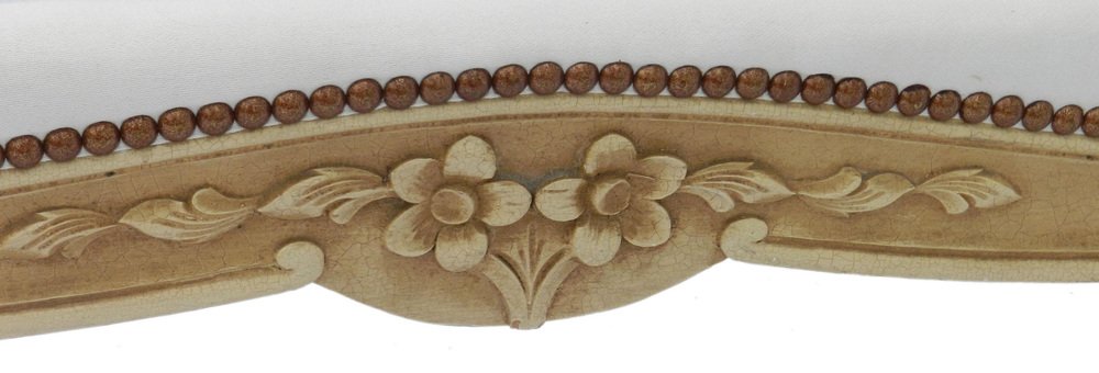 Daybed or Single Bed with Upholstered Button Back, France, Early 20th Century