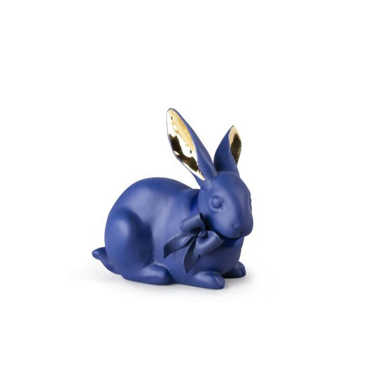 Attentive Bunny by Lladró #Blue-Gold